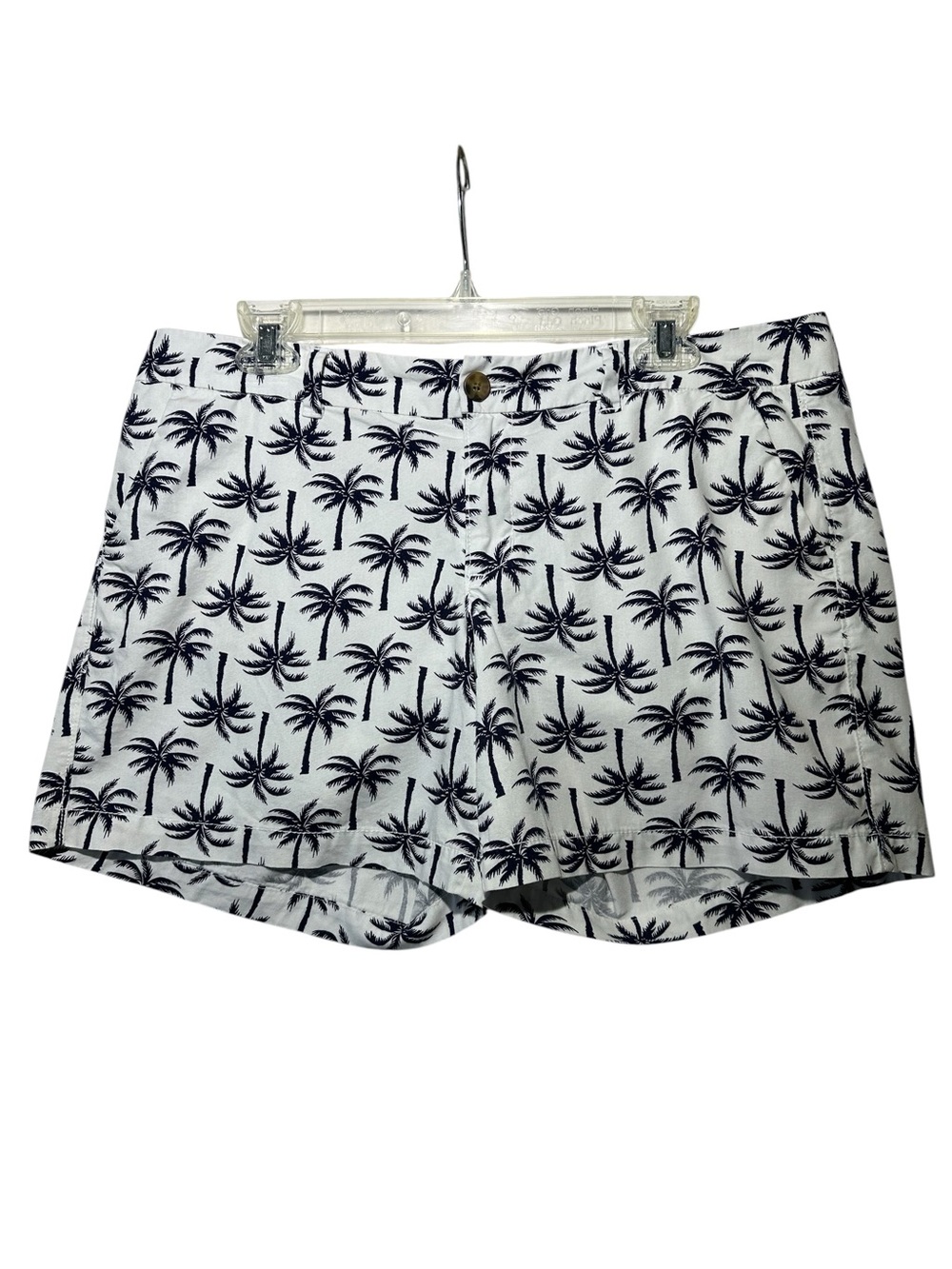 Old Navy White and Navy Palm-Print Women's Shorts Duo - Picture 3 of 10